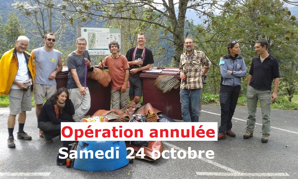 Annulation de l’opération Chartreuse Propre