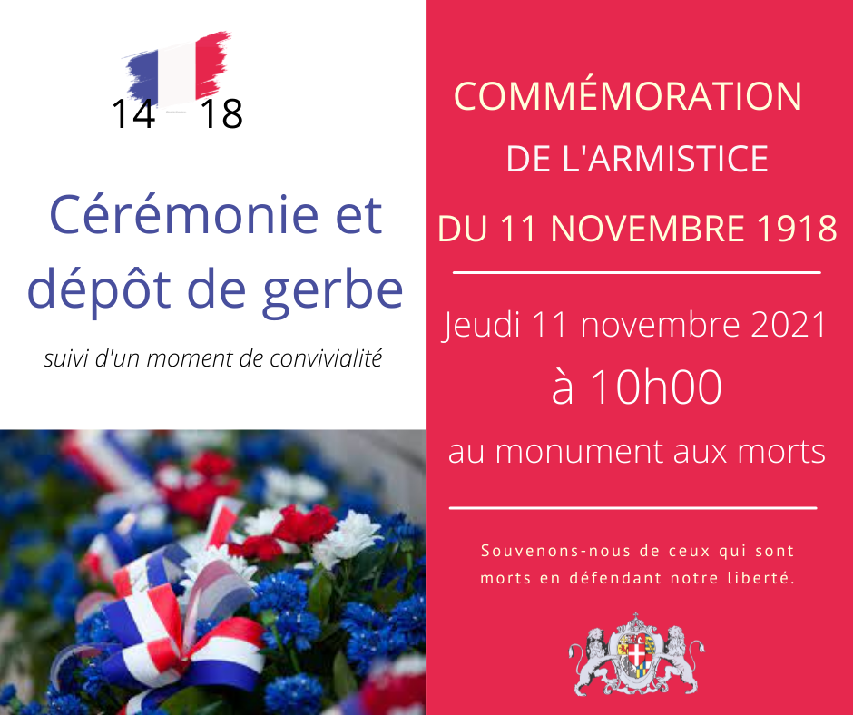 Commémoration de l’Armistice