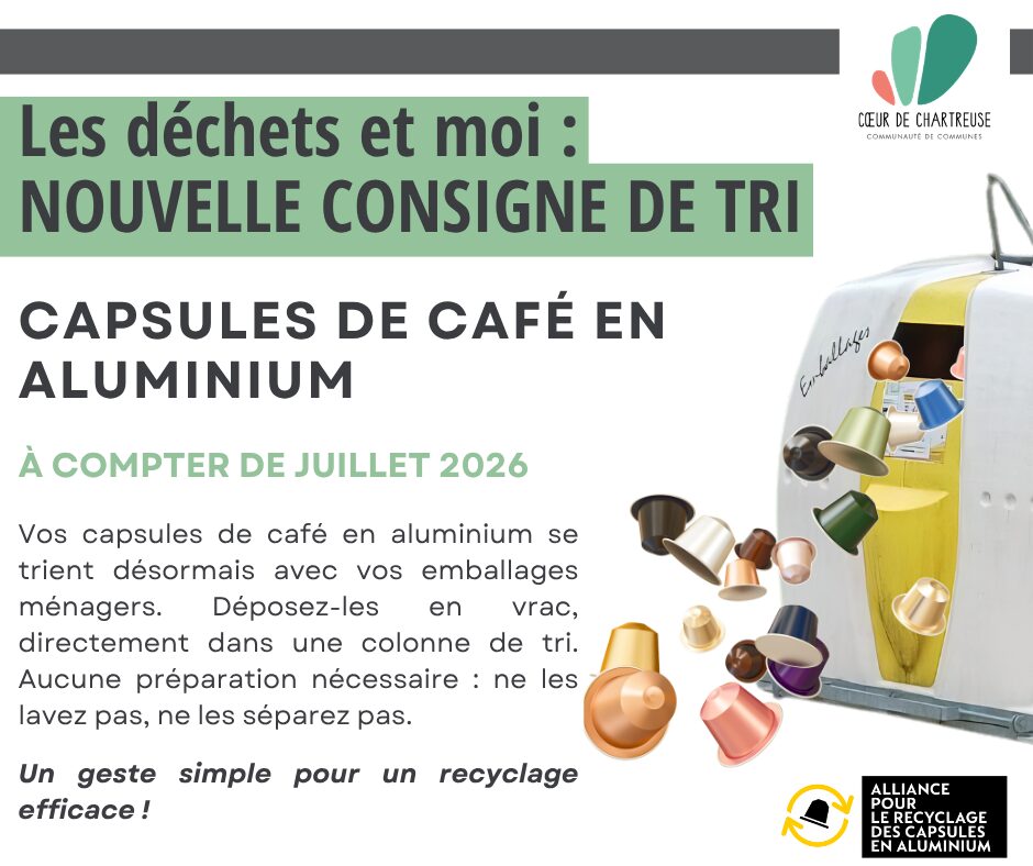 Nouvelle consigne de tri : les capsules de café en aluminium