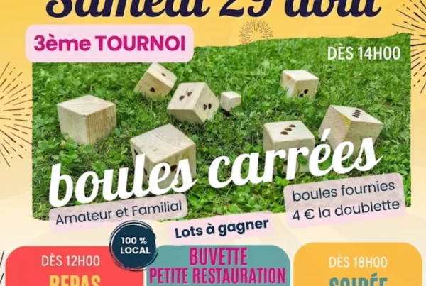La Saint-Christophe, fête et tournoi de boules carrées à Saint-Christophe